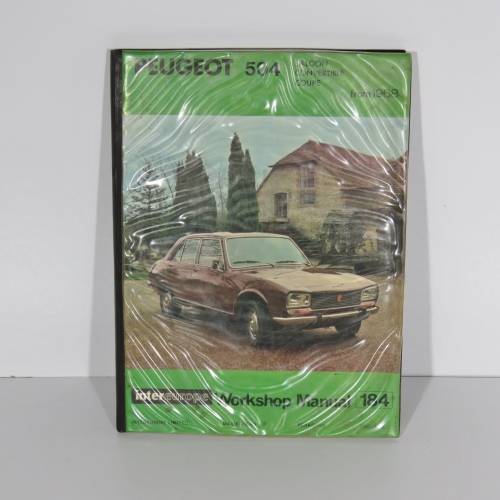 Cars - Peugeot 504 from 1968 workshop manual 184 was listed for R250.00